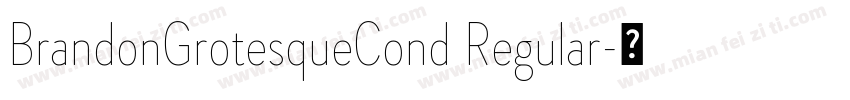 BrandonGrotesqueCond Regular字体转换